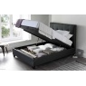 Kaydian Designs Walkworth Ottomon Bedframe upholstered in Slate - Open View