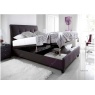 Kaydian Designs Accent Ottoman Bed upholstered in Slate - Open View