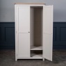 Downtown Provence Oak 2 Door Double Wardrobe