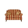 Parker Knoll Henley 2 Seater Cuba Stripe Sand Claret Fabric