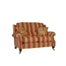 Parker Knoll Henley 2 Seater Cuba Stripe Sand Claret Fabric