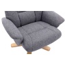 GFA Mars Recliner Chair & Footstool Set - Slate Fabric