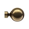 28mm Poles Apart Sphere Finial in Antique Brass