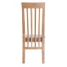 Newport Slat Back Chair with Fabric Seat Pad - Back View