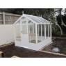 Swallow Kingfisher 6ft Wide Wooden Greenhouse - Lily White