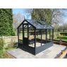 Swallow Kingfisher 6ft Wide Wooden Greenhouse - Midnight