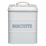 Living Nostalgia Grey Biscuit Tin