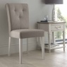 Montreal Pebble Grey Fabric Dining Chair (Pair)