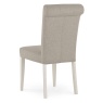 Montreal Grey Fabric Dining Chair - Back View