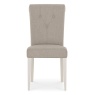 Montreal Grey Fabric Dining Chair - Front View