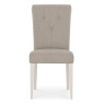 Montreal Grey Fabric Dining Chair - Front View