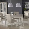 Montreal Grey Fabric Dining Chairs and Extending Dining Table