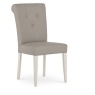 Montreal Grey Bonded Leather Dining Chair - Angle View