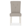 Montreal Grey Bonded Leather Dining Chair - Front View
