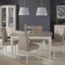 Montreal Grey Bonded Leather Dining Chair & Extending Dining Table
