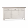 Montreal Grey Wide Sideboard - Angle View