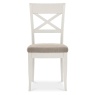 Montreal Grey X Back Fabric Dining Chair - Front View