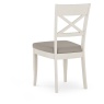 Montreal Grey Bonded Leather X Back Dining Chair - Rear View