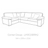 Dexter 4 Seater Corner Sofa