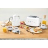 Smeg TSF01WHUK 2 Slice Toaster - White Lifestyle