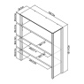 Bentley Designs Brampton Oak Wide Top Unit