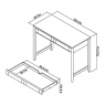Bentley Designs Brampton Oak Desk