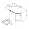 Bentley Designs Brampton Oak Corner Desk