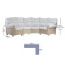 Desser Desser Clifton Natural 4 Piece Modular Set