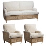 Desser Seville Light Oak 3 Seater Suite