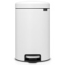 Brabantia Pedal Bin White 12L front