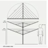 Brabantia Rotary Dryer Lift-O-Matic 40m