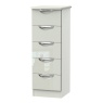 Cambourne Cam005 5 Drawer Narrow Chest with Kashmir Gloss Fronts and Kashmir Surround