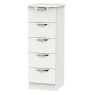 Cambourne Cam005 5 Drawer Narrow Chest with Grey Matt Fronts and Grey Surround