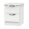 Cambourne Cam005 2 Drawer Narrow Chest with Grey Matt Fronts and Grey Surround