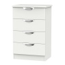 Cambourne Cam008 4 Drawer Midi Chest with Grey Matt Fronts and Grey Surround