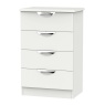 Cambourne Cam008 4 Drawer Midi Chest with Grey Matt Fronts and Grey Surround