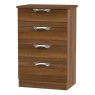 Cambourne Cam008 4 Drawer Midi Chest with Noche Walnut Fronts and Surround