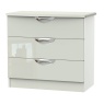 Cambourne Cam010 3 Drawer Chest with Kashmir Gloss Fronts and Kashmir Surround