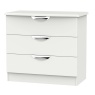 Cambourne Cam010 3 Drawer Chest with Grey Matt Fronts and Grey Surround