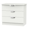Cambourne Cam010 3 Drawer Chest with Grey Matt Fronts and Grey Surround