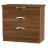 Cambourne Cam010 3 Drawer Chest with Noche Walnut Fronts and Noche Walnut Surround