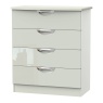 Cambourne Cam011 4 Drawer Chest with Kashmir Gloss Fronts and Kashmir Surround