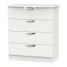 Cambourne Cam011 4 Drawer Chest with Grey Matt Fronts and Grey Surround