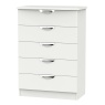 Cambourne Cam012 5 Drawer Chest with Grey Matt Fronts and Grey Surround