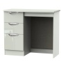 Cambourne Cam031 Single Pedestal Dressing Table with Kashmir Gloss Fronts and Kashmir Surround