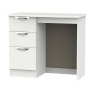 Cambourne Cam031 Single Pedestal Dressing Table with Matt Grey Fronts and Grey Surround