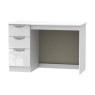 Cambourne Cam032 Desk 120Cm Wide with White Gloss Fronts and White Surround