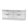 Cambourne Cam036 4 Drawer Bed Box with White Gloss Fronts and White Surround