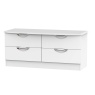 Cambourne Cam036 4 Drawer Bed Box with Matt White Fronts and White Surround