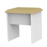 Cambourne Cam040 Stool in White Matt with Gold Seatpad